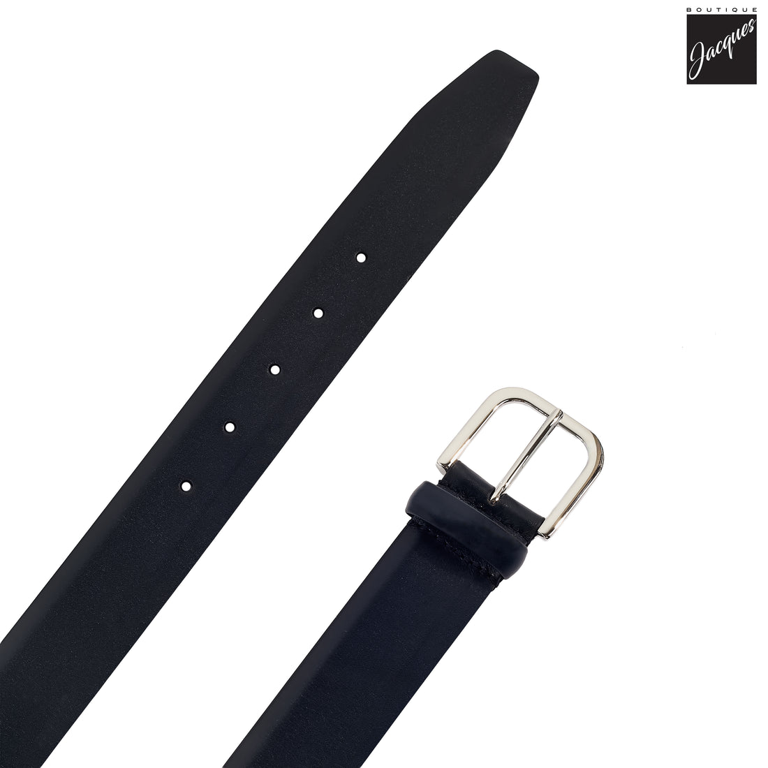 Navy Blue Nappa Calf Leather Belt - Anderson's