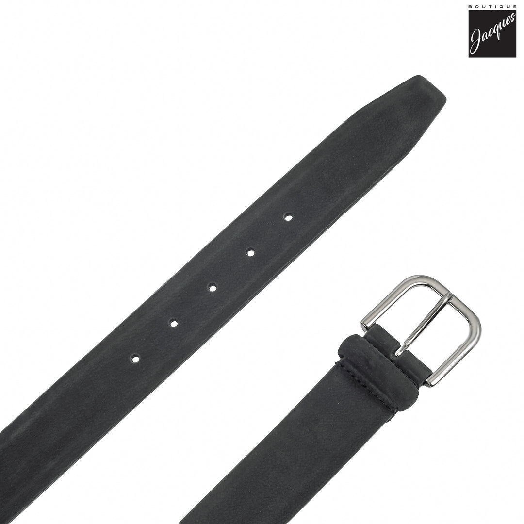 Mid Gray Nubuck Soft Suede Leather Belt - Anderson's