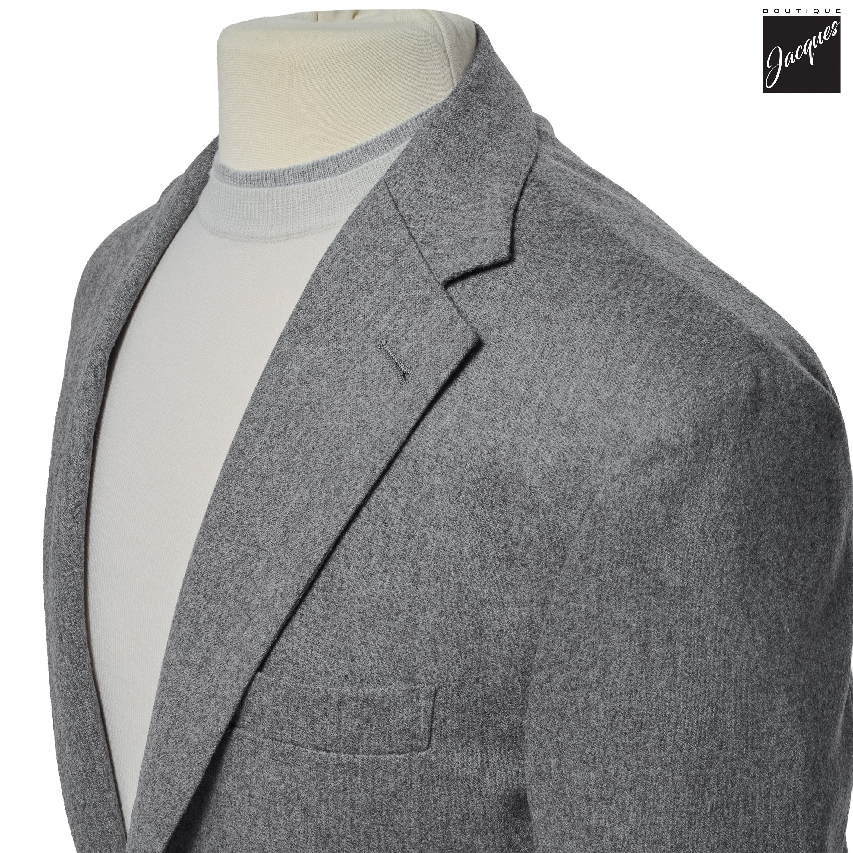 Gray Wool-Cashmere Stretch Contemporary Sport Jacket - ELEVENTY