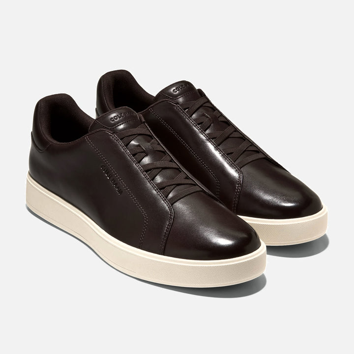 Dark Chocolate / Ivory GrandPrø Luxe Slip-On Sneakers - Cole Haan - Boutique Jacques International