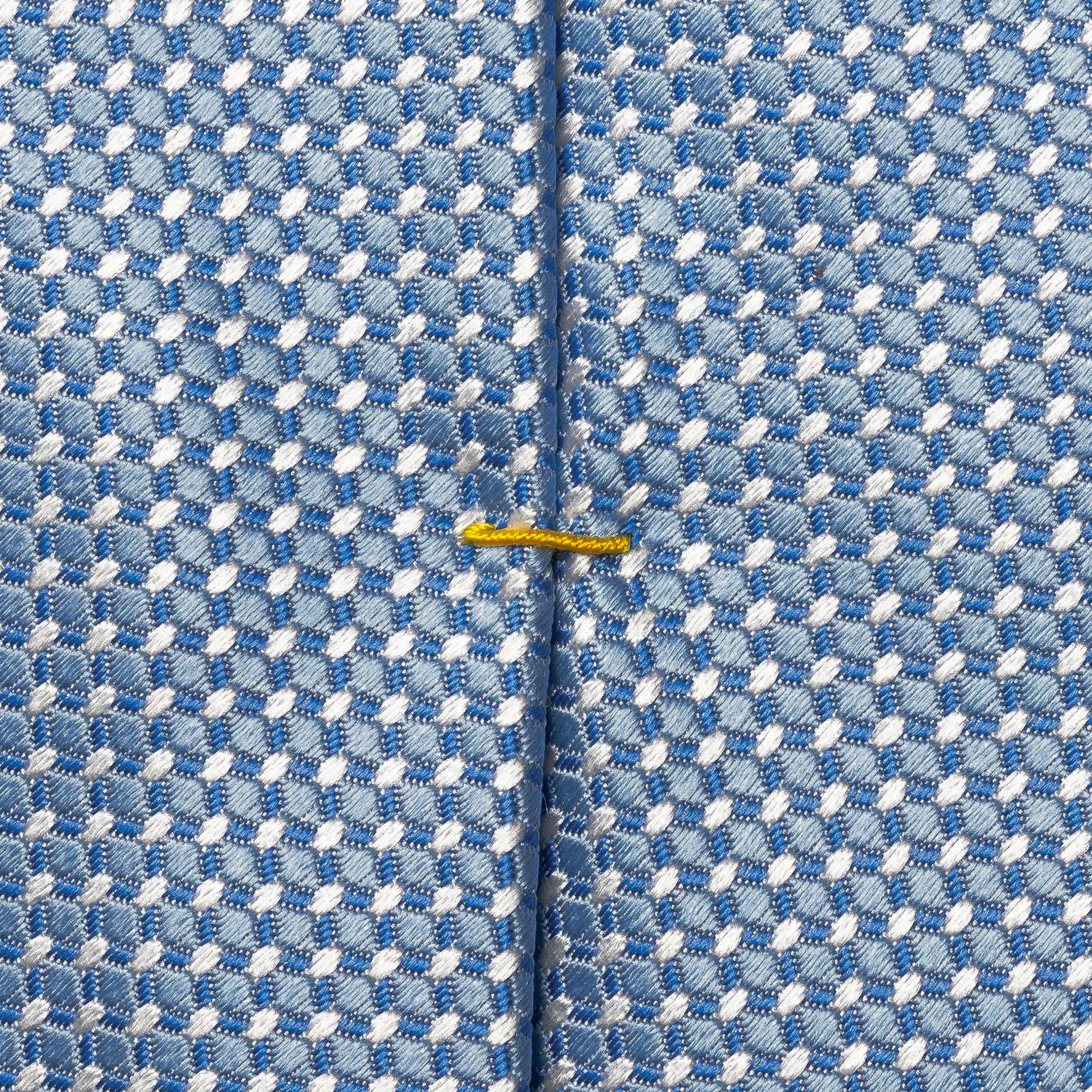 Light Blue Micro Pattern Woven Silk Tie - ETON - Boutique Jacques International