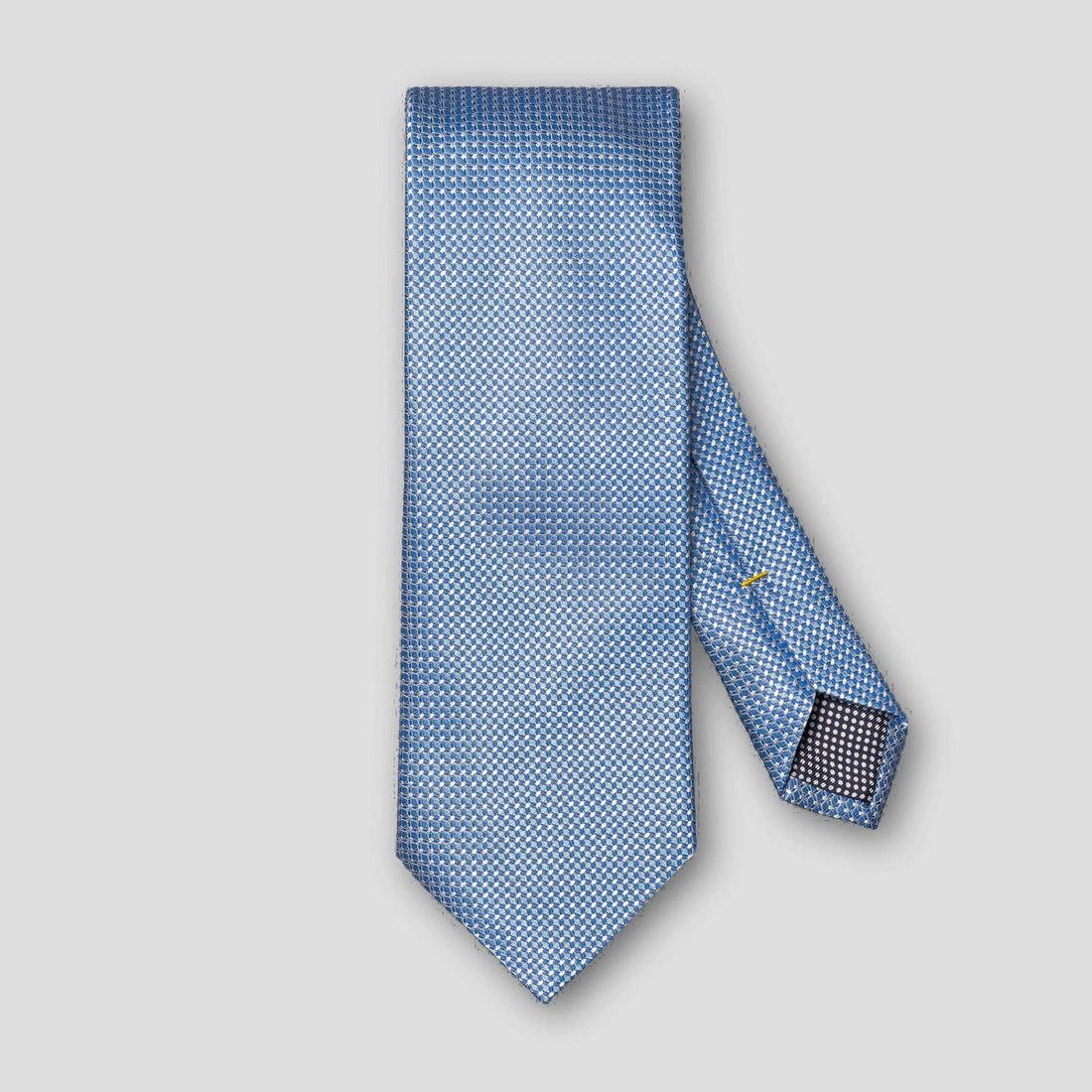 Light Blue Micro Pattern Woven Silk Tie - ETON - Boutique Jacques International