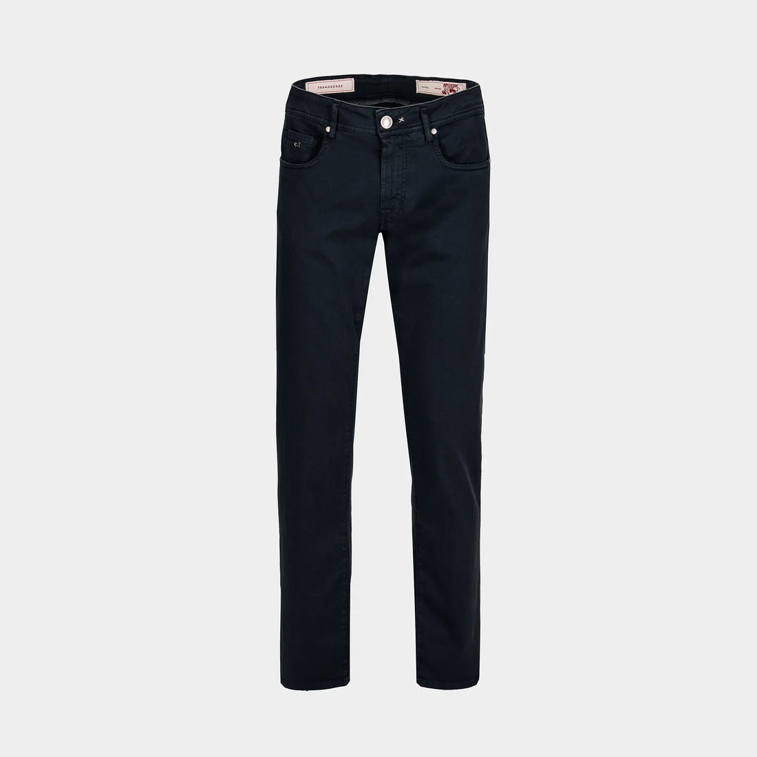 Dark Blue Soft Dye Michelangelo Super-Stretch Five Pocket Pants - TRAMAROSSA - Boutique Jacques International