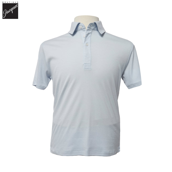 Arctic Blue XSoft Cotton-Lyocell Interlock Polo Shirt - Paul & Shark - Boutique Jacques International