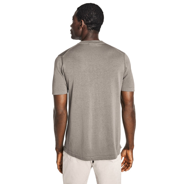 Pearl Cotton Silk Knit Short Sleeve Wellington Crewneck - Jack Victor - Boutique Jacques International
