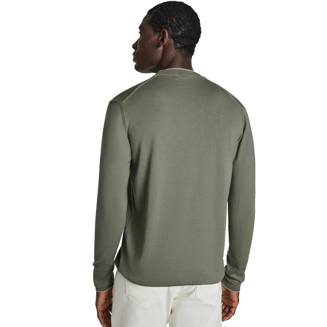 Olive Dan Cotton Crew Neck Knit Sweater - Jack Victor
