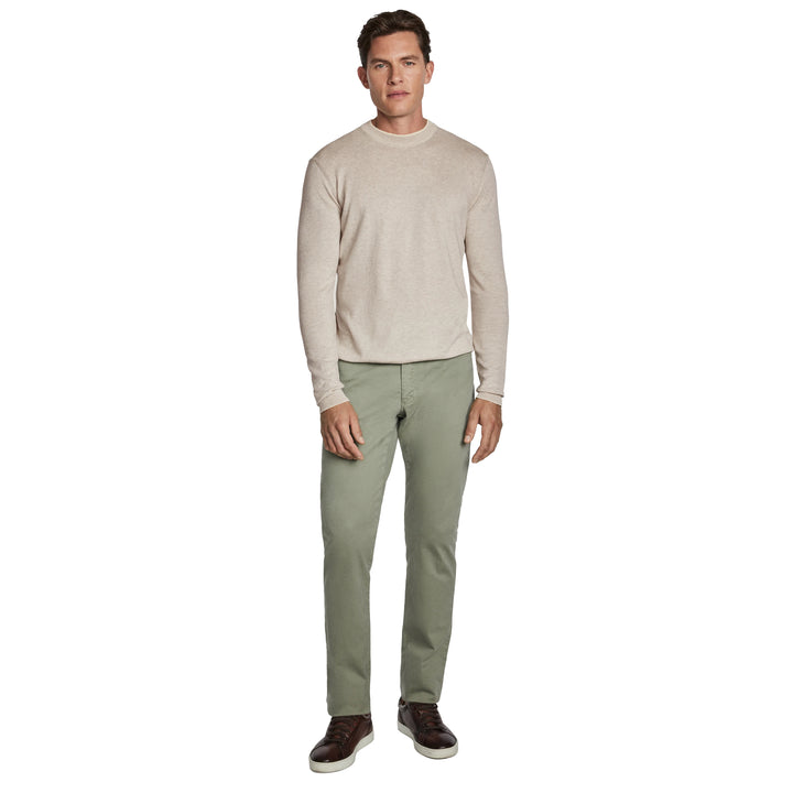 Oyster Dan Cotton Crew Neck Knit Sweater - Jack Victor