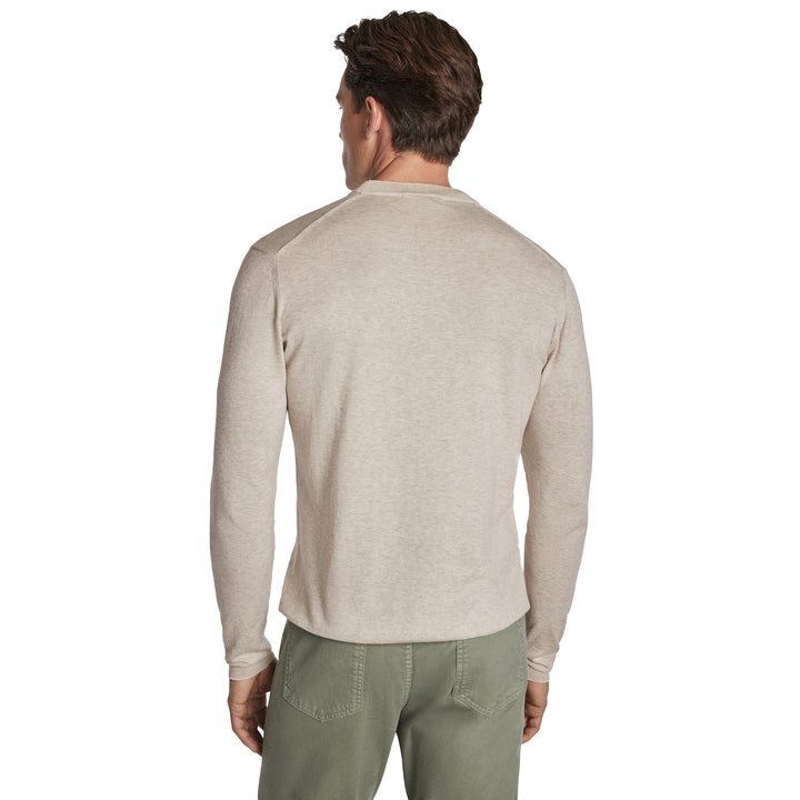 Oyster Dan Cotton Crew Neck Knit Sweater - Jack Victor