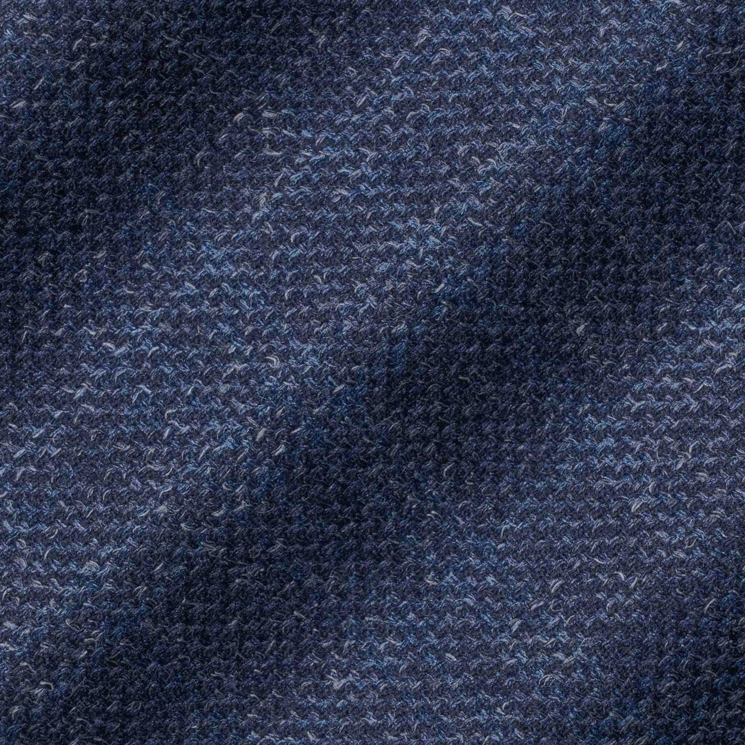 Blue Mélange Wool/Silk/Linen Montana Contemporary Fit Sport Jacket - Jack Victor