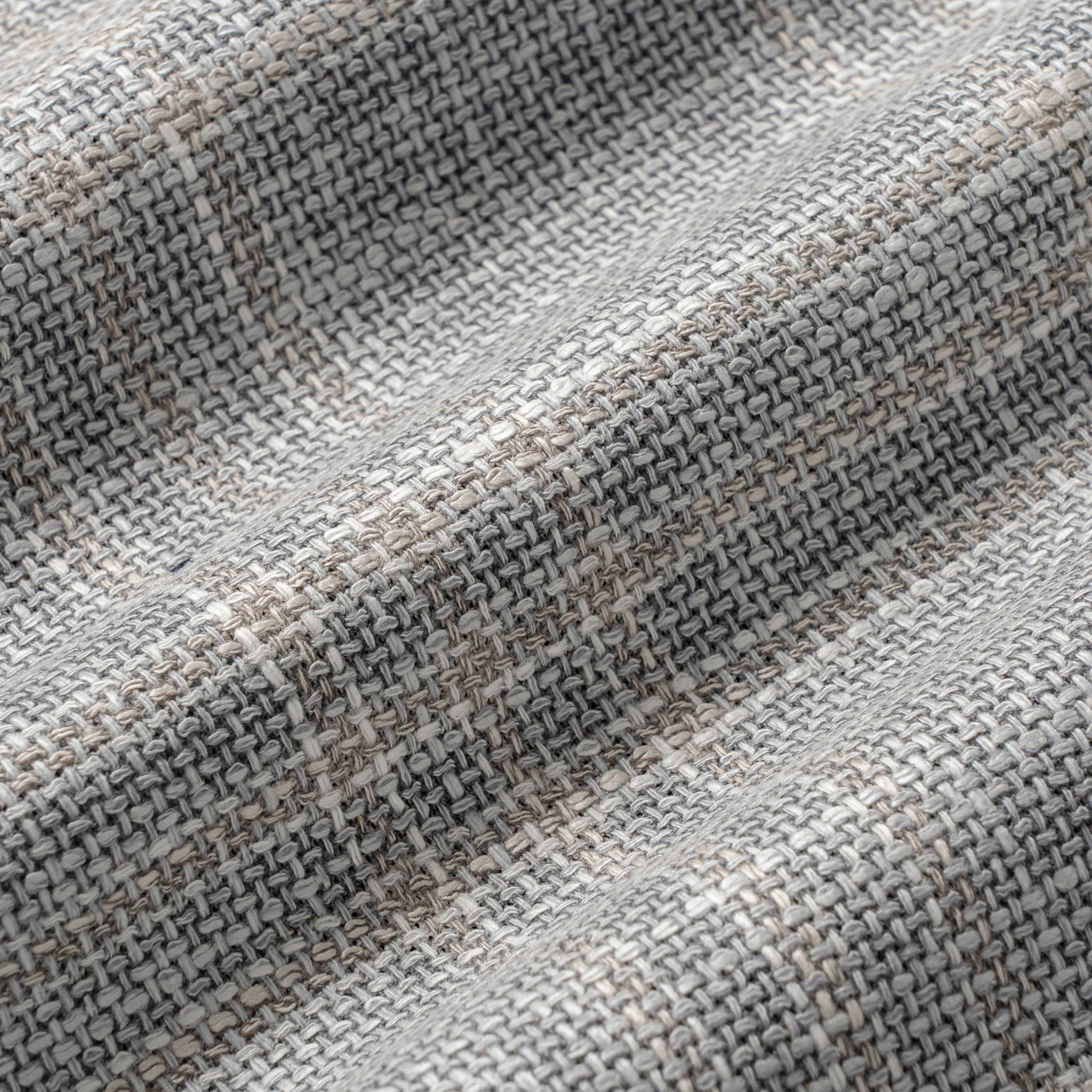 Light Gray Check Wool/Silk/Cotton Midland Contemporary Fit Sport Jacket - Jack Victor