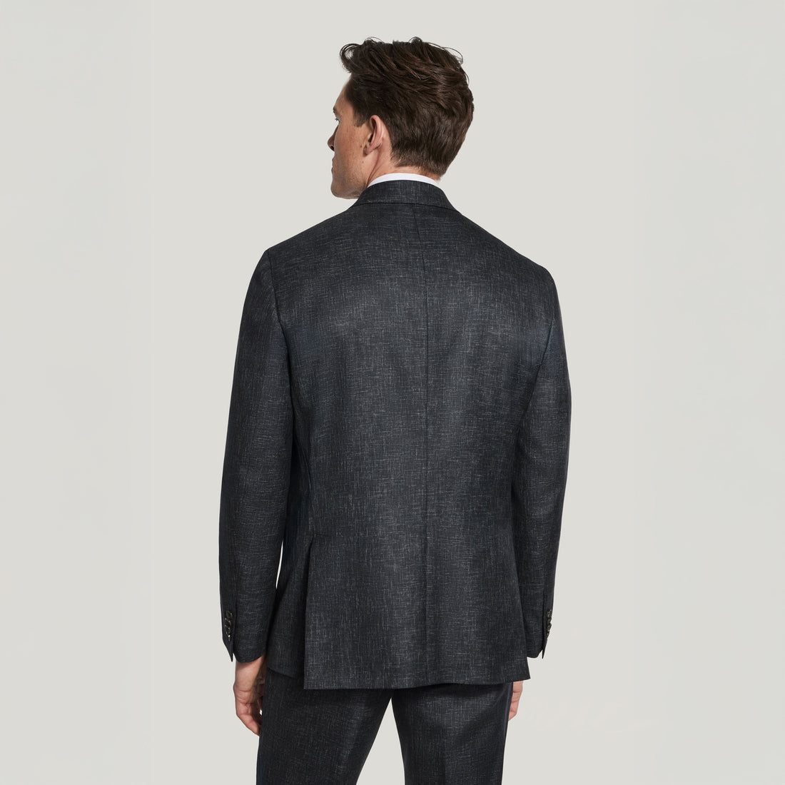Charcoal Melange Martin Contemporary Fit Unconstructed Suit - Jack Victor