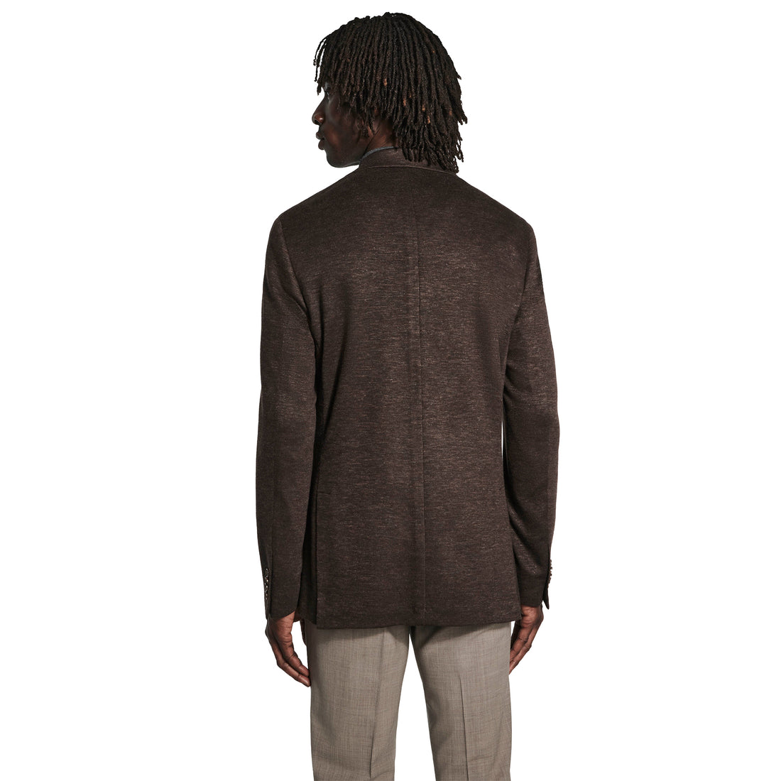 Brown Mélange Loro Piana Silk Air Hartford Contemporary Fit Sport Jacket - Jack Victor - Boutique Jacques International