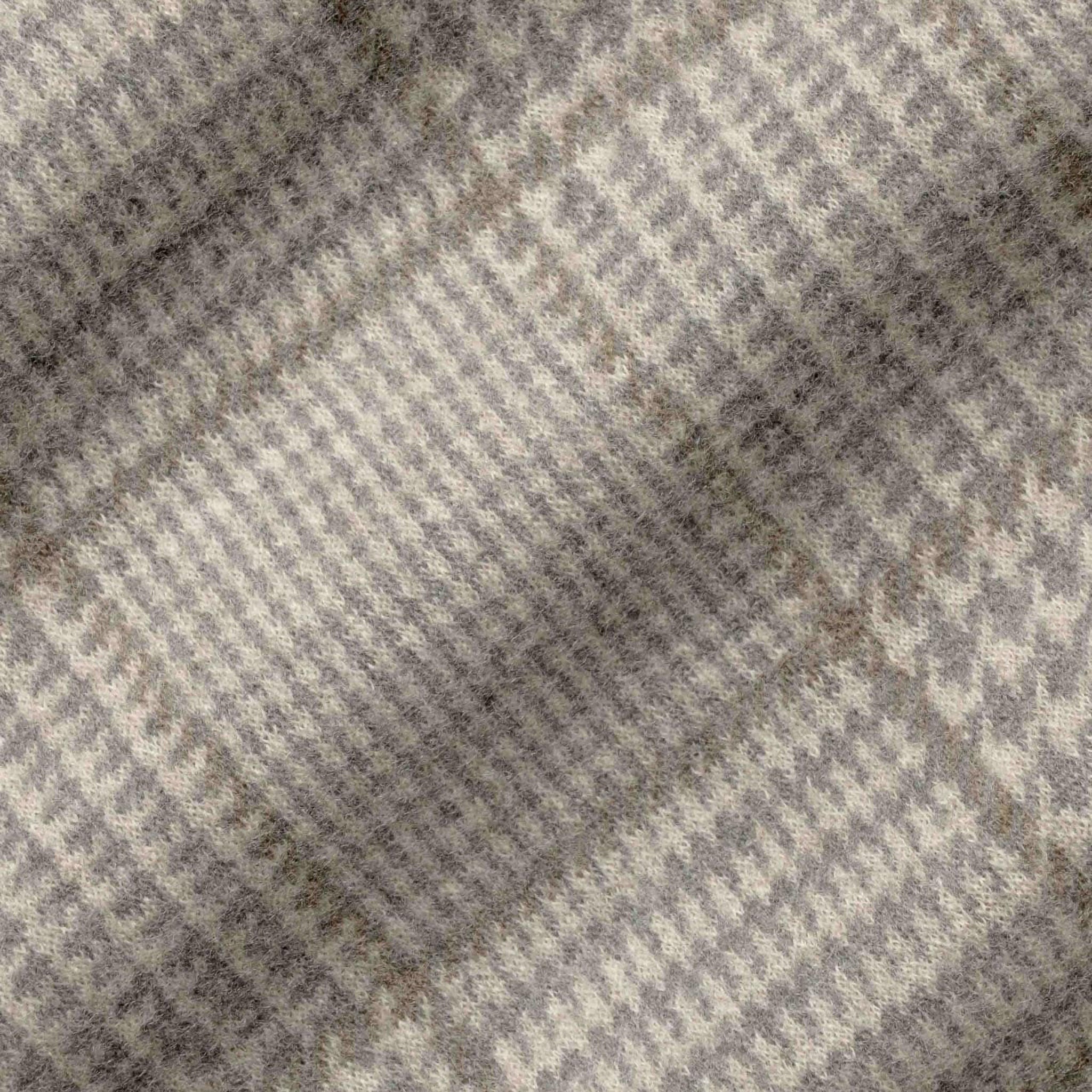 Gray Check Superfine Wool Hartford Contemporary Fit Knitted Sport Jacket - Jack Victor