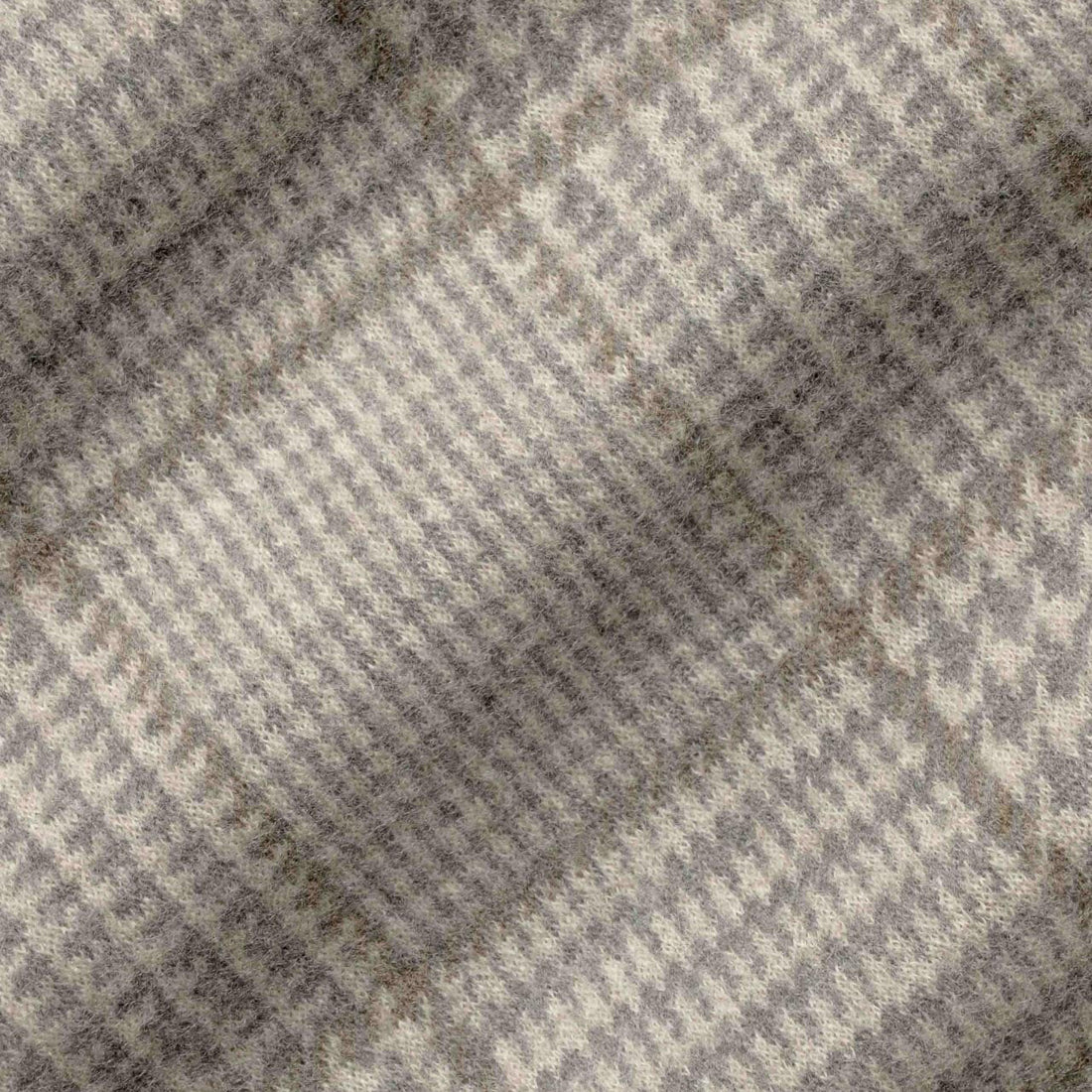 Gray Check Superfine Wool Hartford Contemporary Fit Knitted Sport Jacket - Jack Victor