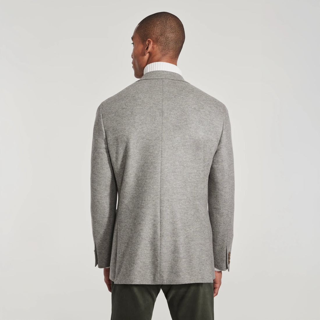 Gray Knitted Cashmere-Award Darwin Contemporary Knit Sport Jacket - Jack Victor