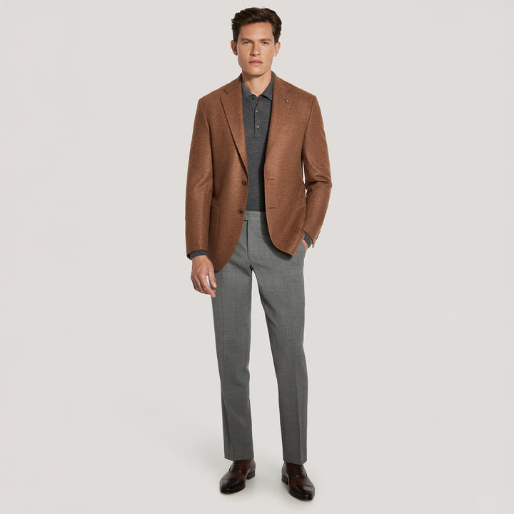 Caramel Loro Piana Cashmere Darwin Contemporary Fit Sport Jacket - Jack Victor
