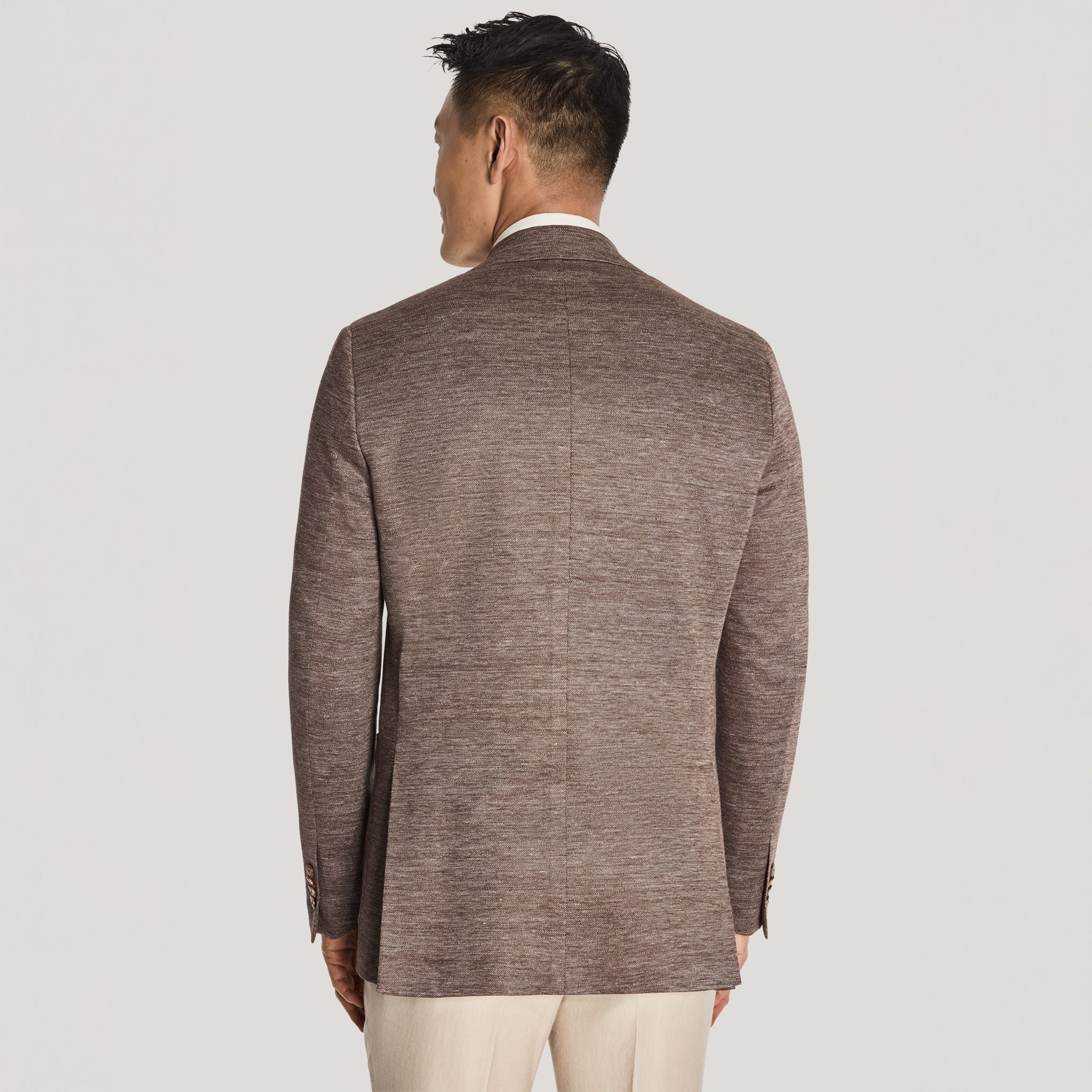 Brown Cotton-Linen Hampton Contemporary Fit Comfortwear Sport Jacket - Jack Victor - Boutique Jacques International