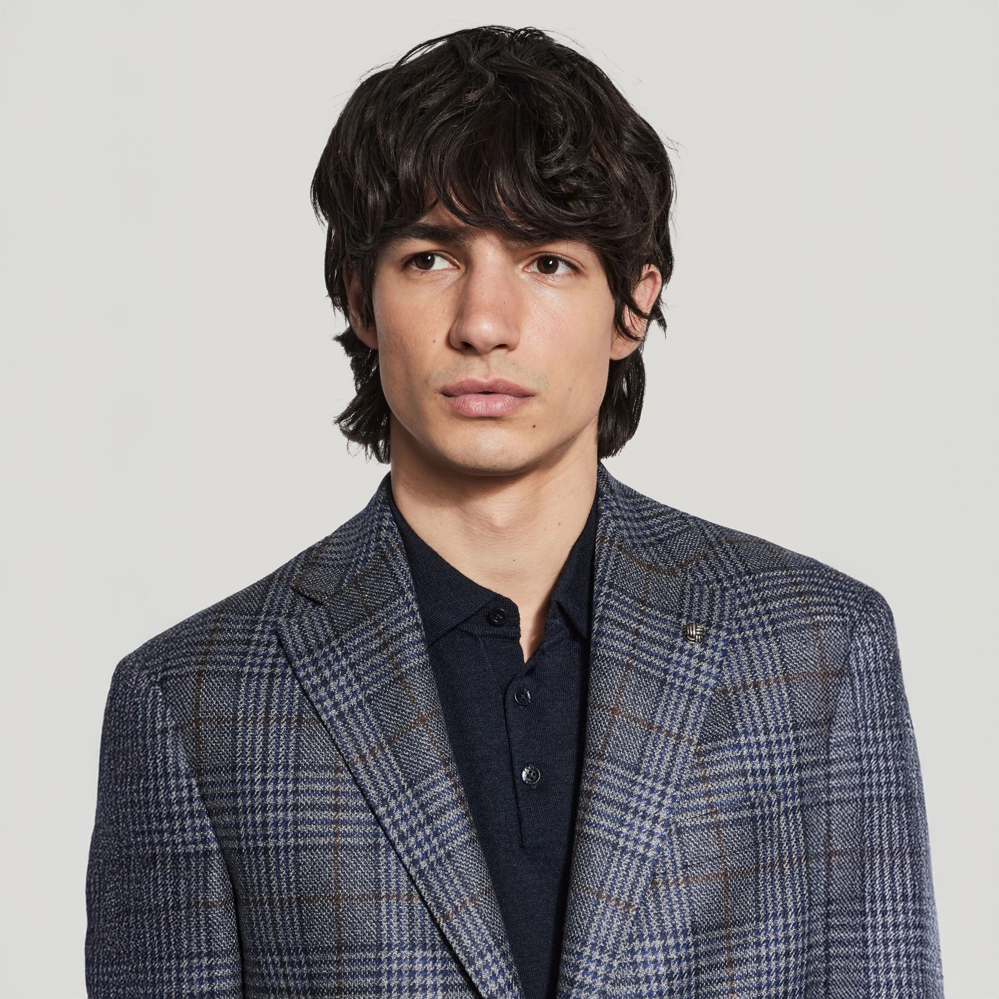 Blue Wool-Silk McAllen Contemporary Fit Sport Jacket - Jack Victor