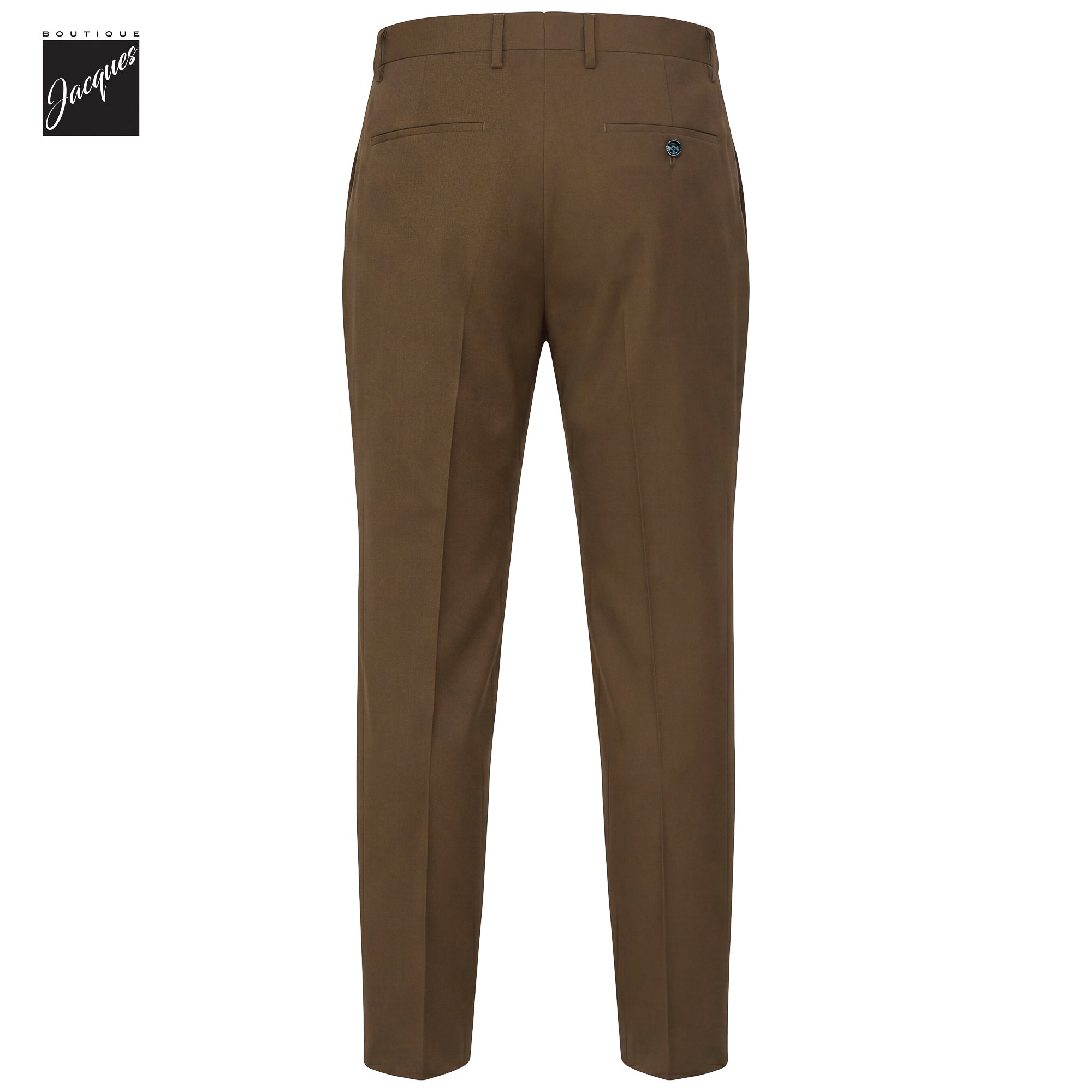 Caramel Superlight Wool-Stretch Vulcano Fit Trousers - Berwich - Boutique Jacques International