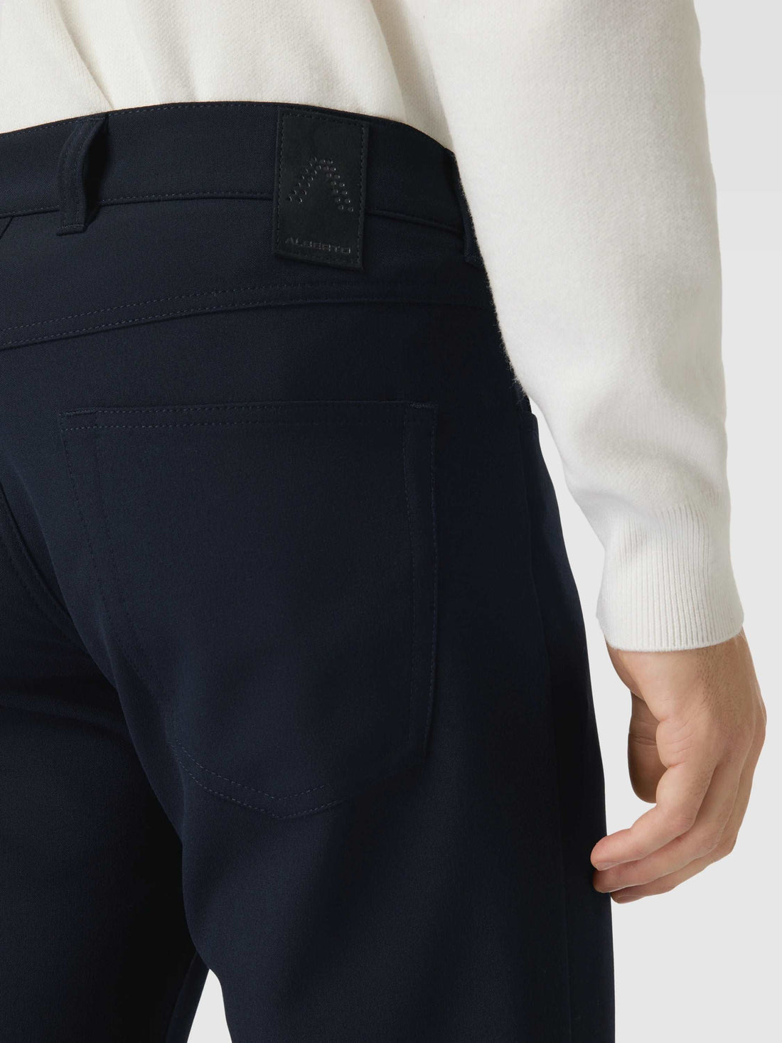 ALBERTO - PIPE Ceramica Navy 5 Pocket Dress Pants
