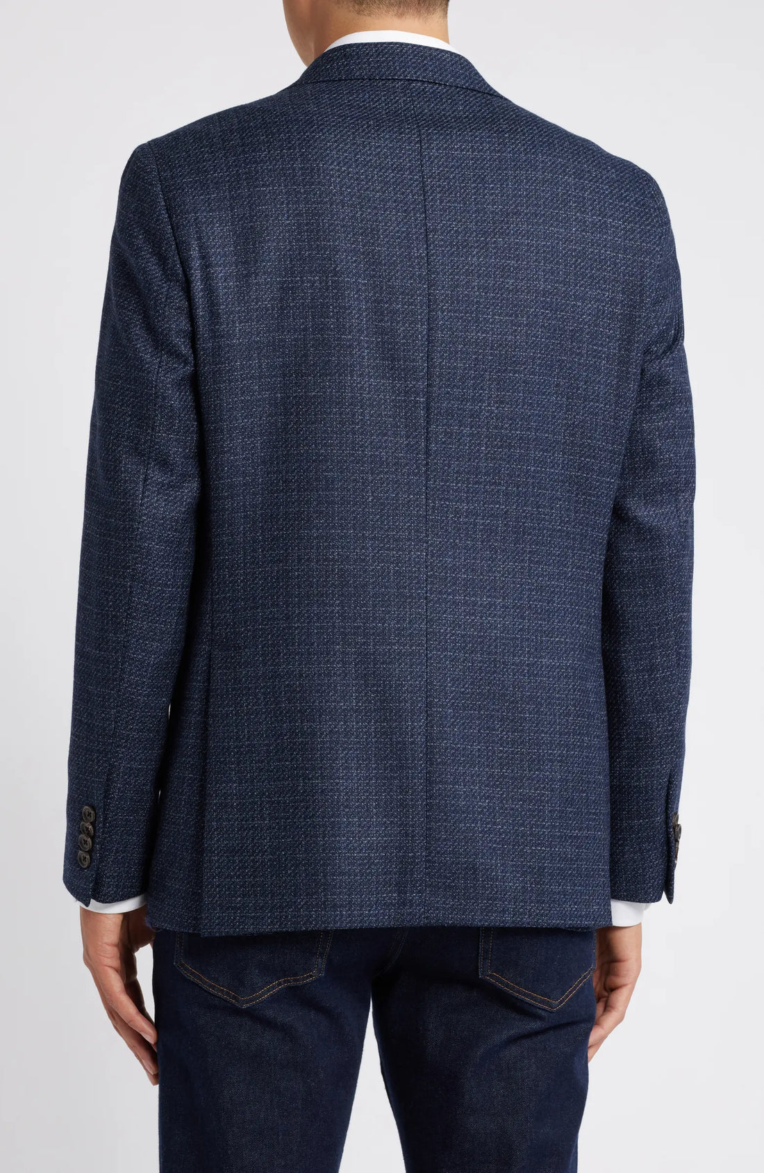 Blue Mélange Morton Contemporary Fit Wool Sport Jacket - Jack Victor