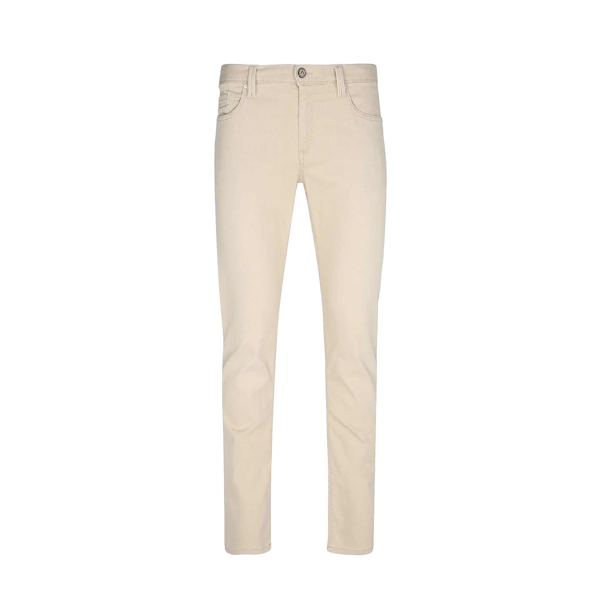 Beige Premium Regular Fit Soft Ultralight Five Pocket Pants - ALBERTO - Boutique Jacques International
