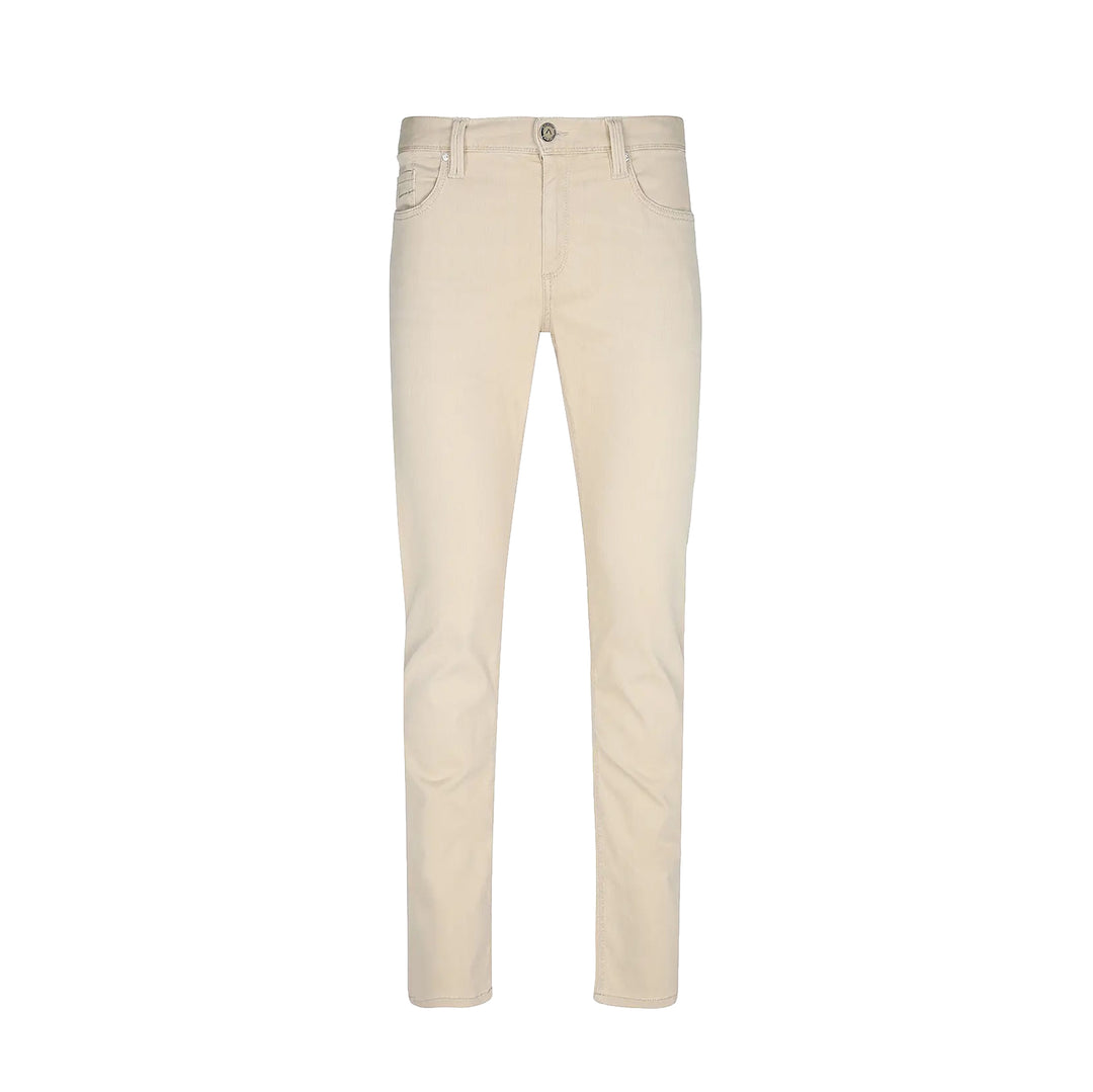 Beige Premium Regular Fit Soft Ultralight Five Pocket Pants - ALBERTO - Boutique Jacques International
