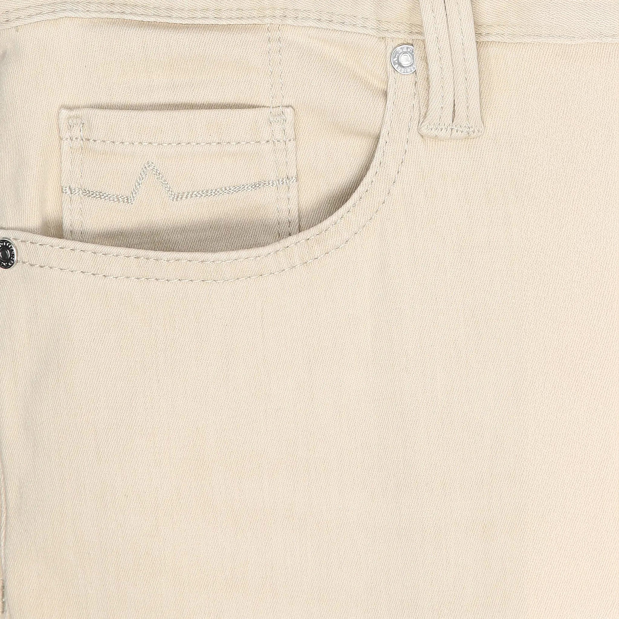 Beige Premium Regular Fit Soft Ultralight Five Pocket Pants - ALBERTO - Boutique Jacques International