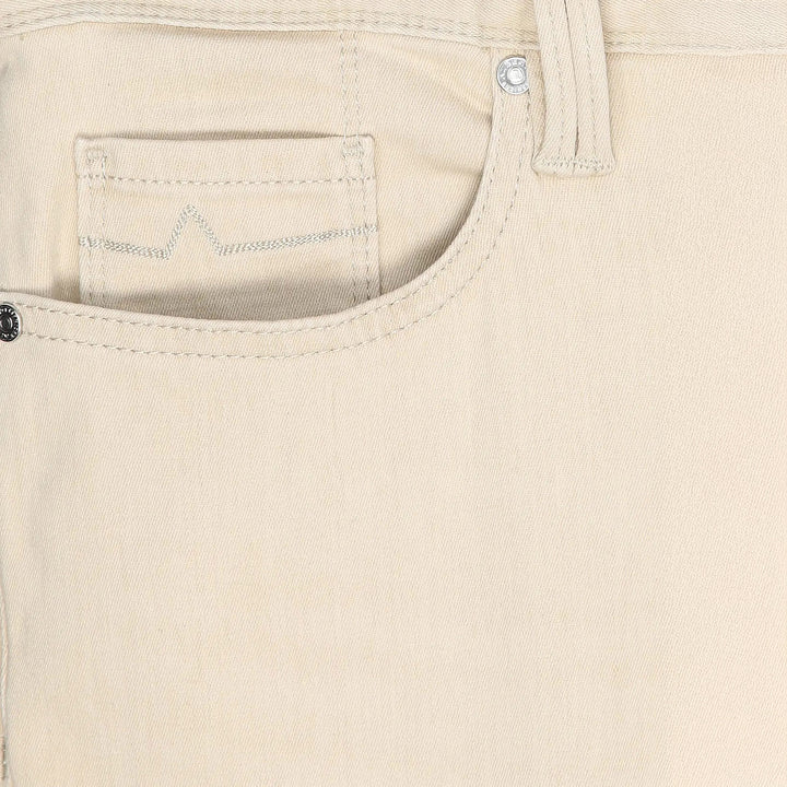 Beige Premium Regular Fit Soft Ultralight Five Pocket Pants - ALBERTO - Boutique Jacques International