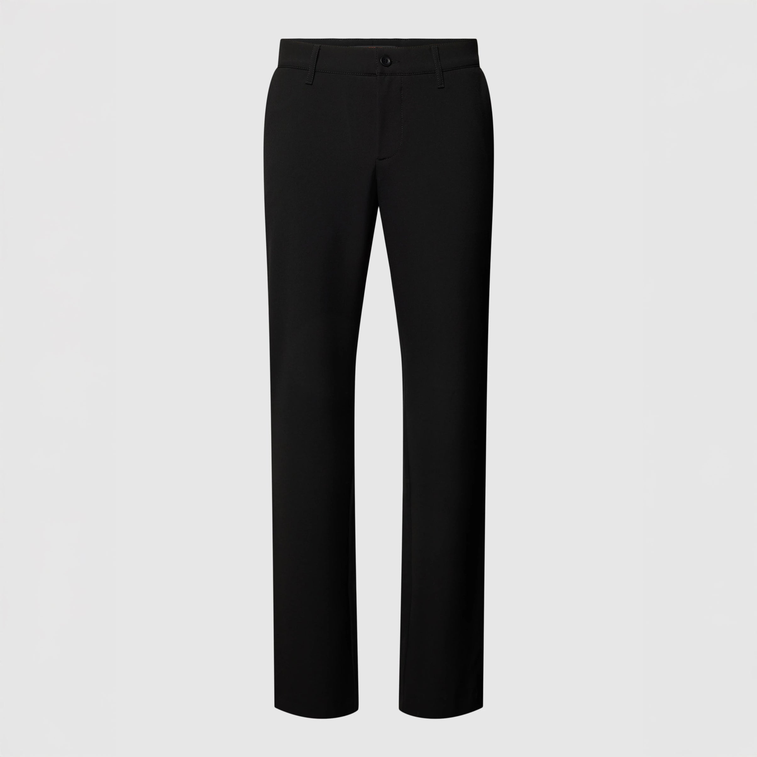 Black Ceramica technical-stretch slim fit flat-front dress pants by Alberto