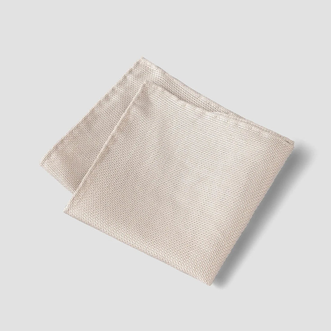 Light Beige Grenadine Silk Pocket Square - ETON