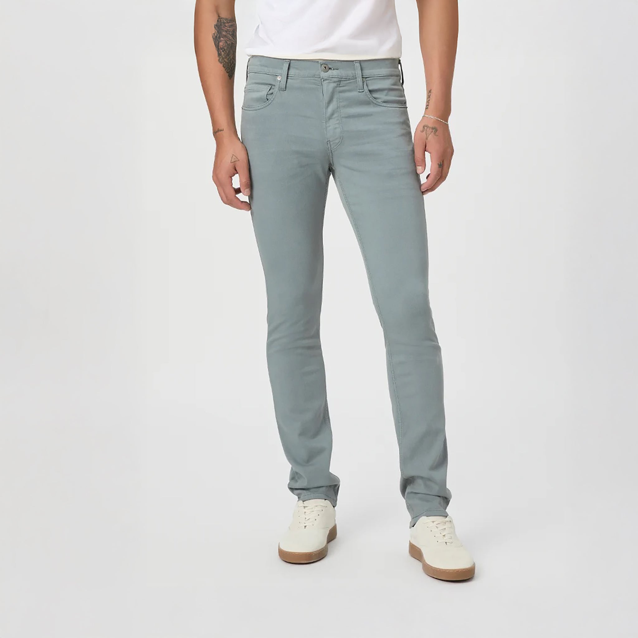 Lennox - Evening Hills Green - Slim Fit Five Pocket Jean - PAIGE