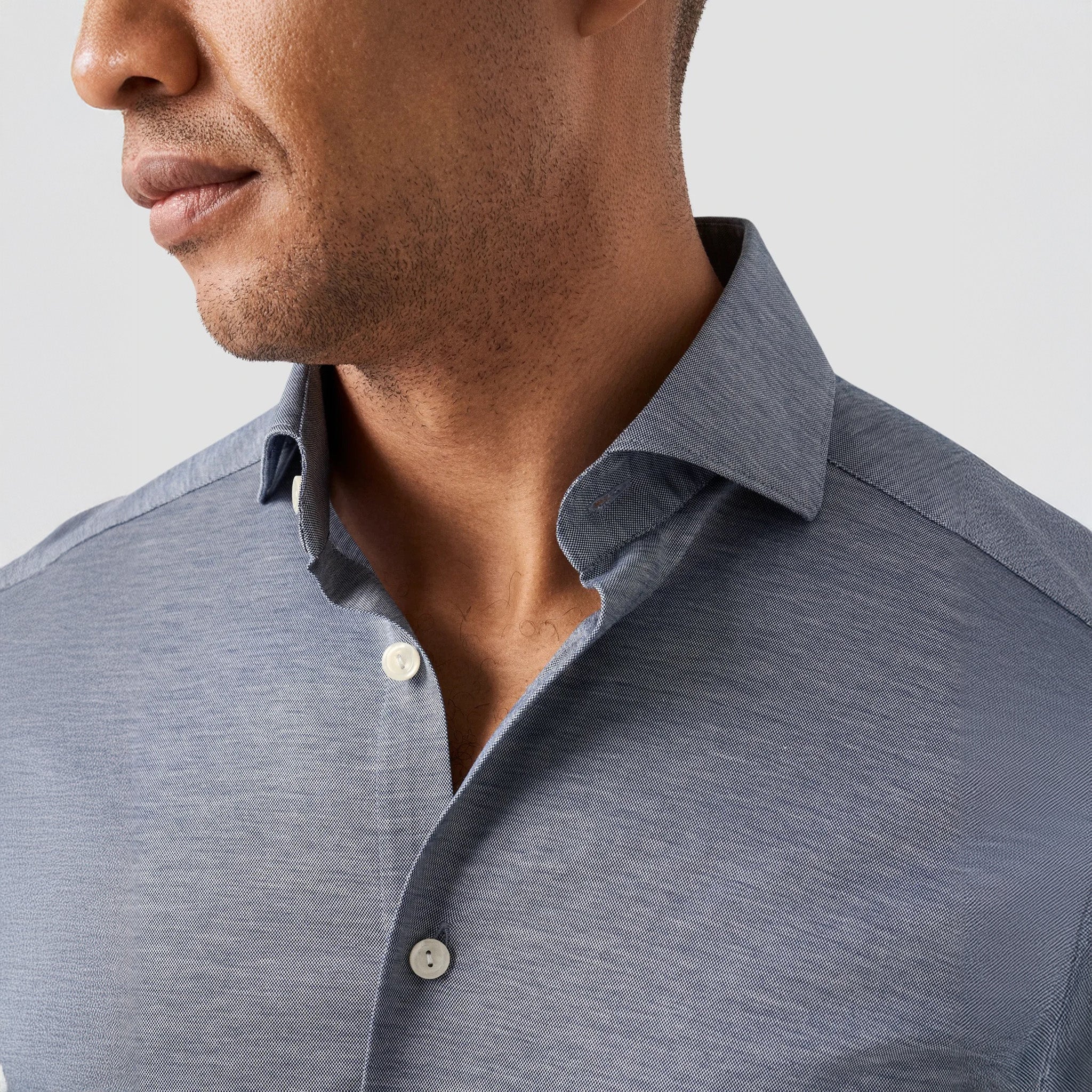 Blue Filo Di Scozia Oxford Slim Fit Shirt - ETON