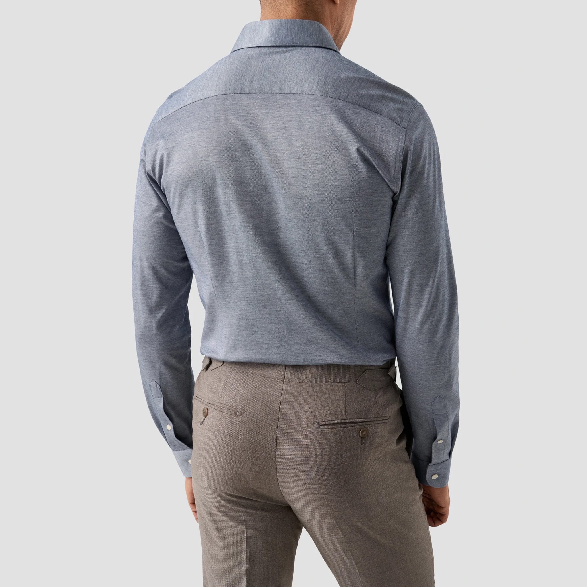 Blue Filo Di Scozia Oxford Slim Fit Shirt - ETON
