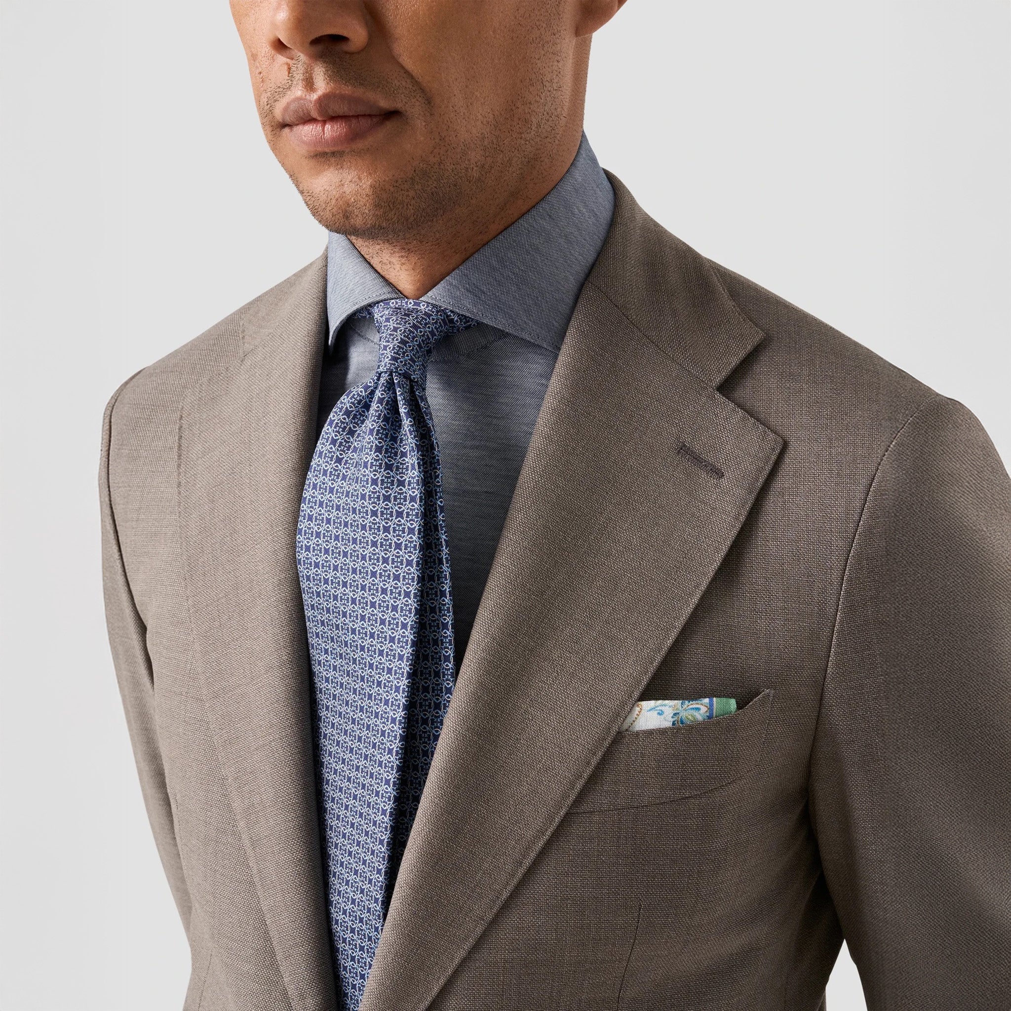 Blue Filo Di Scozia Oxford Slim Fit Shirt - ETON