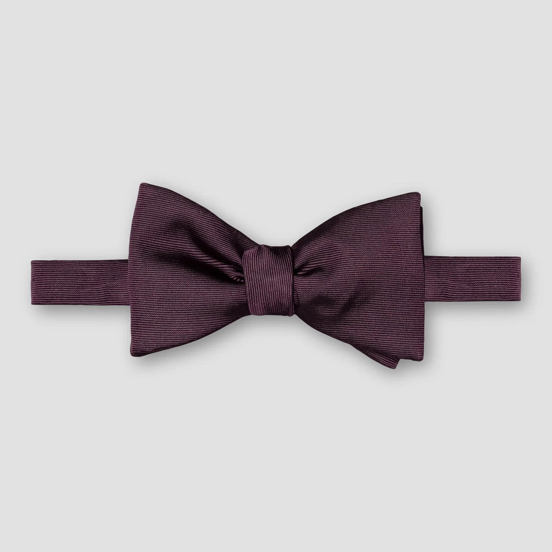 Plum Silk Pre-Tied Bowtie – ETON