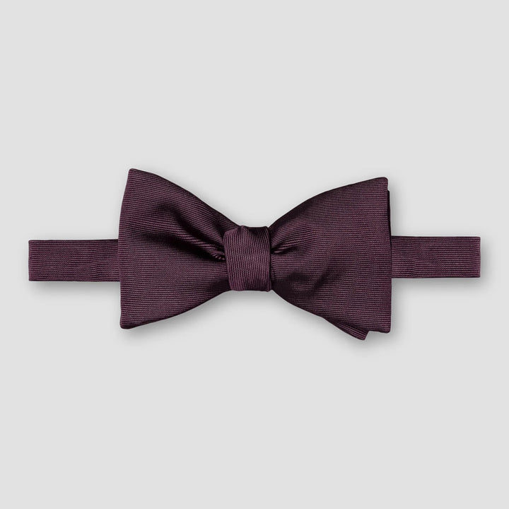 Plum Silk Pre-Tied Bowtie – ETON