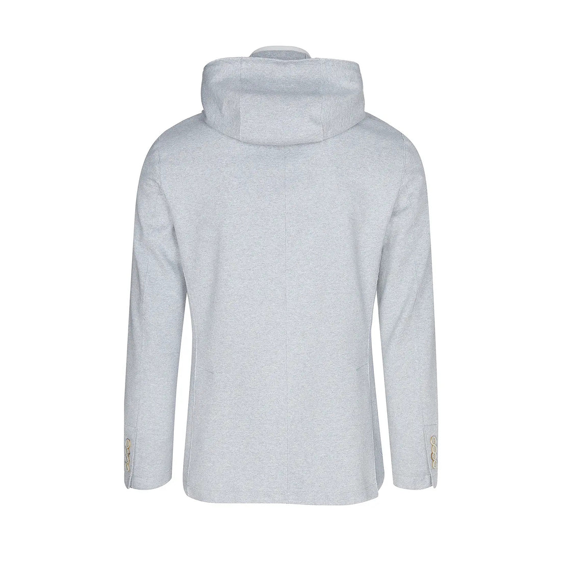 Zucchero Blue Cotton-Stretch Hybrid Sport Jacket with Removable Hood - ELEVENTY - Boutique Jacques International
