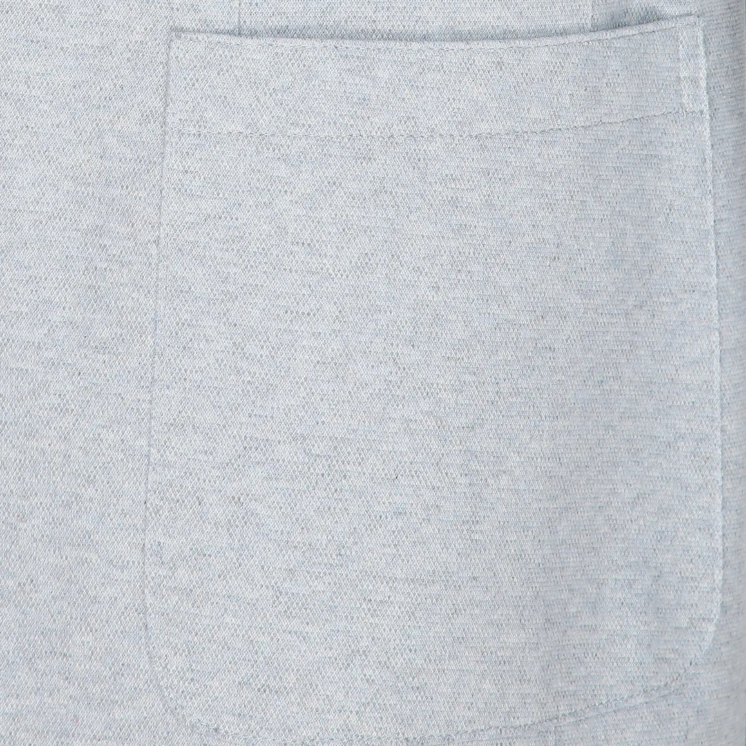Zucchero Blue Cotton-Stretch Hybrid Sport Jacket with Removable Hood - ELEVENTY