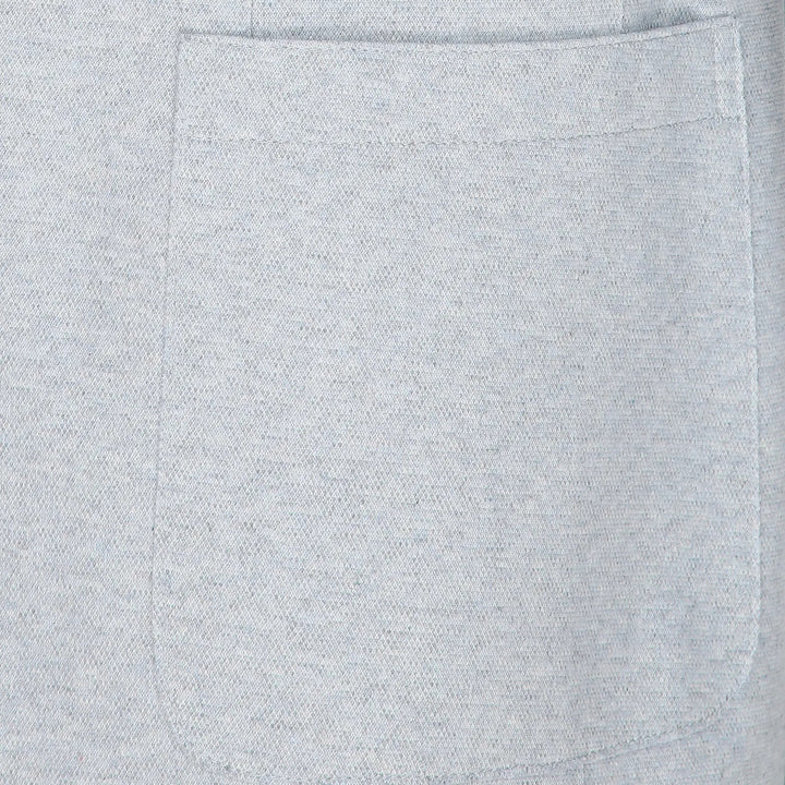 Zucchero Blue Cotton-Stretch Hybrid Sport Jacket with Removable Hood - ELEVENTY