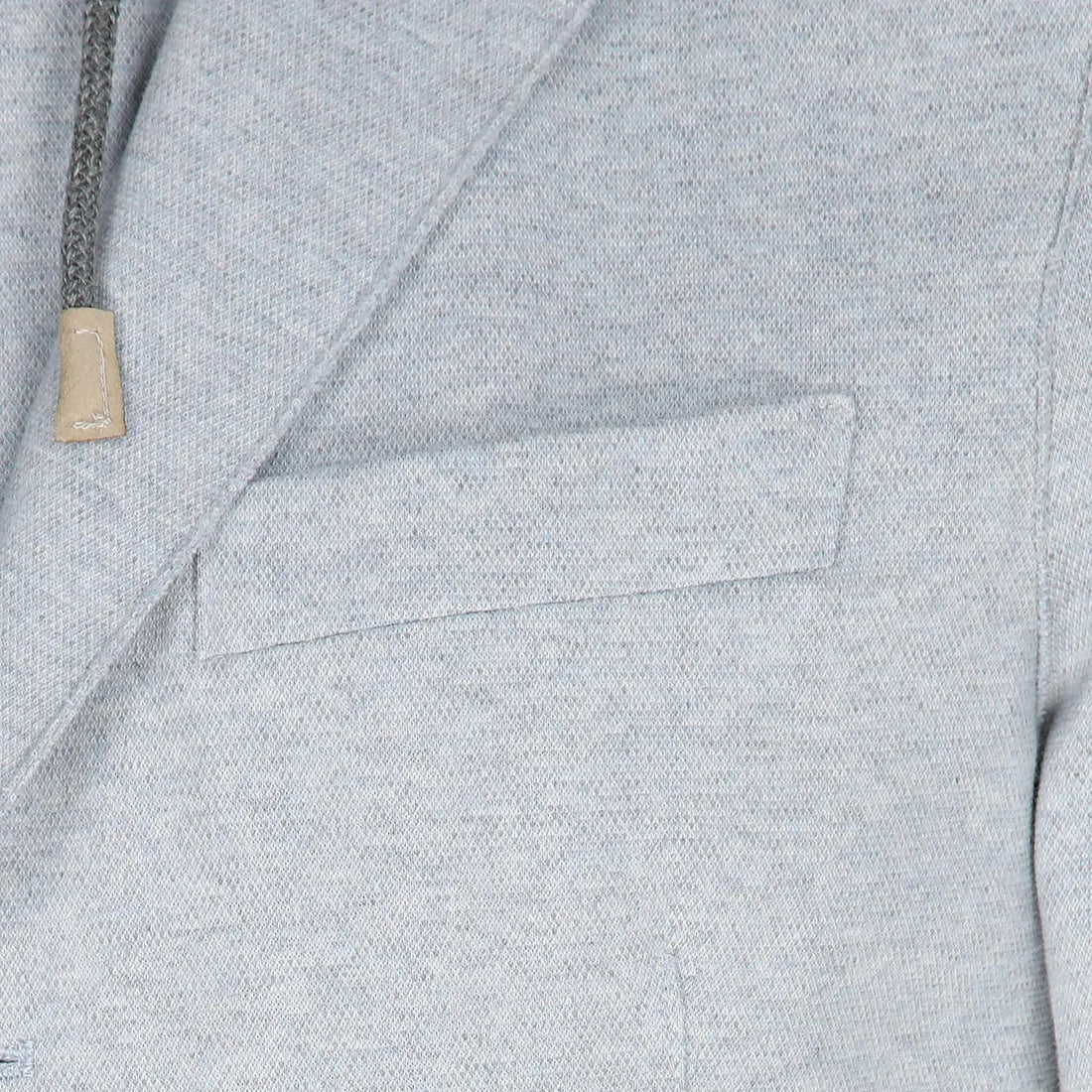 Zucchero Blue Cotton-Stretch Hybrid Sport Jacket with Removable Hood - ELEVENTY - Boutique Jacques International