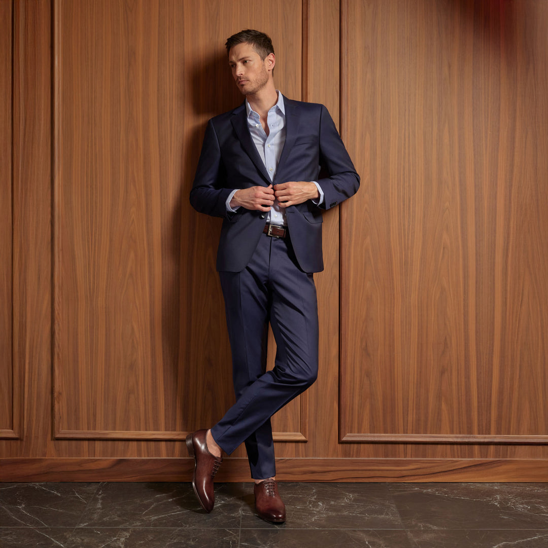 Open-Toe Fleur II Tabacco Leather Oxford Wholecut Shoes - Magnanni