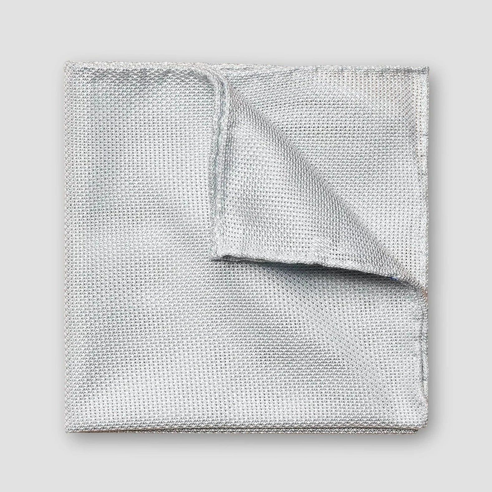 Light Blue Grenadine Silk Pocket Square - ETON