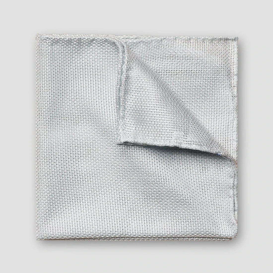 Light Blue Grenadine Silk Pocket Square - ETON