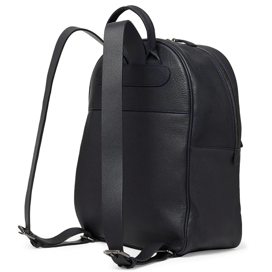 Navy Calf-Leather & Nubuck Business-Casual Backpack - Anderson's