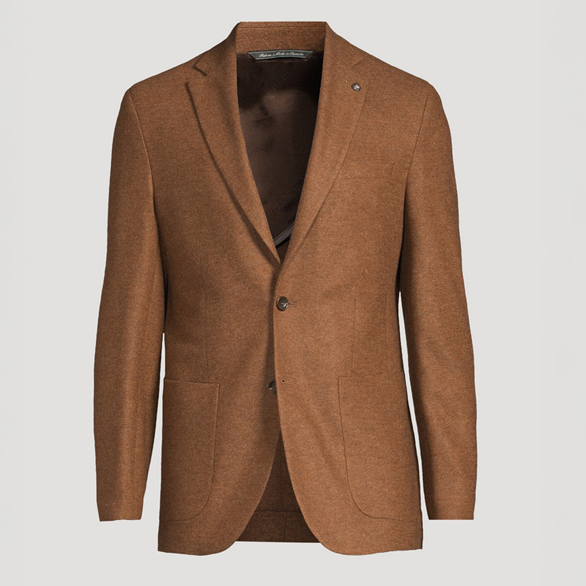 Caramel Pure Knitted Cashmere Darwin Contemporary Fit Sport Jacket - Jack Victor