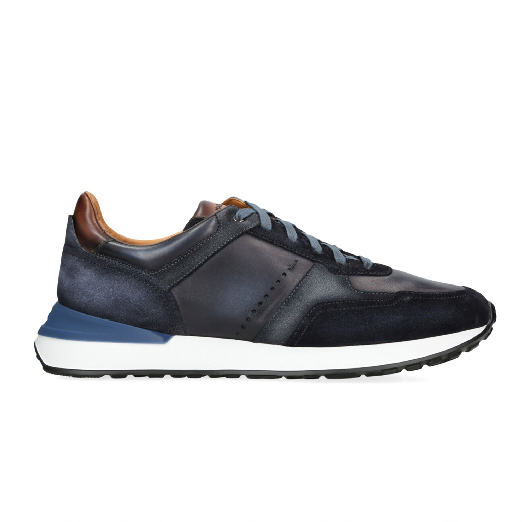 ★Magnanni★Men's Sona Ii★Navy Navy Blue Sona II Leather Sneakers - Magnanni – Boutique