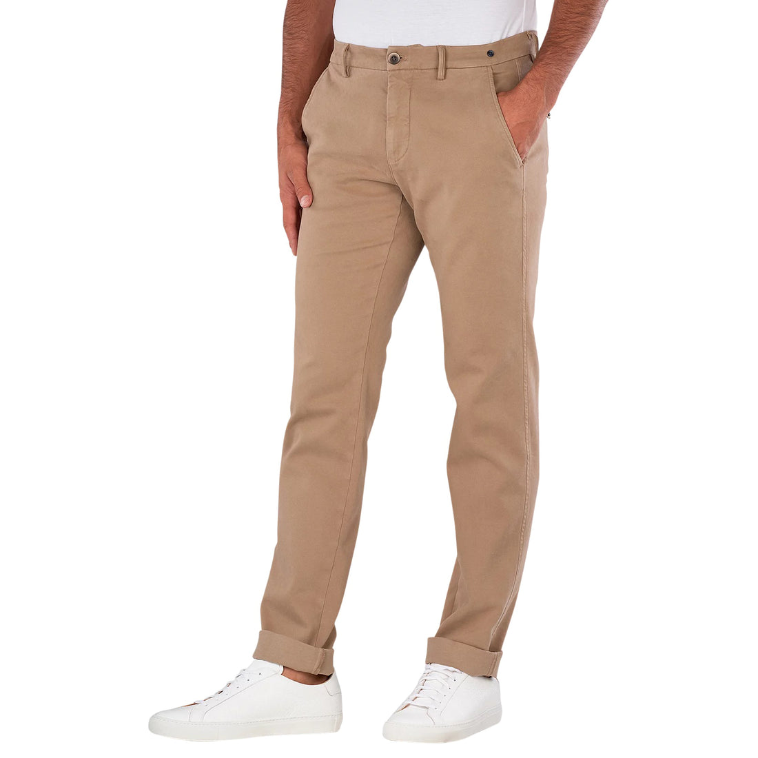 Caramel Twill Stretch Slim Fit Chino - Mason's