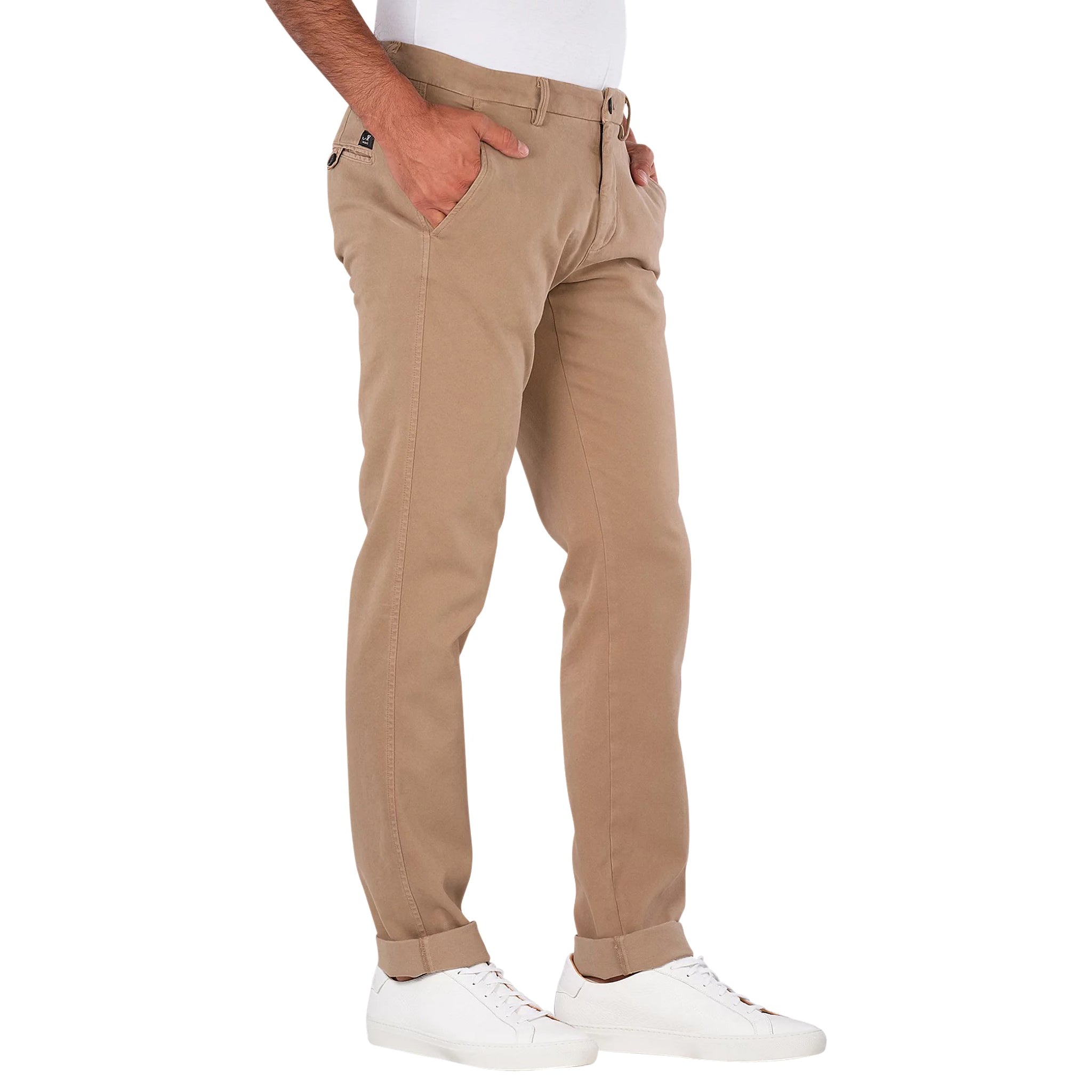 Caramel Twill Stretch Slim Fit Chino - Mason's