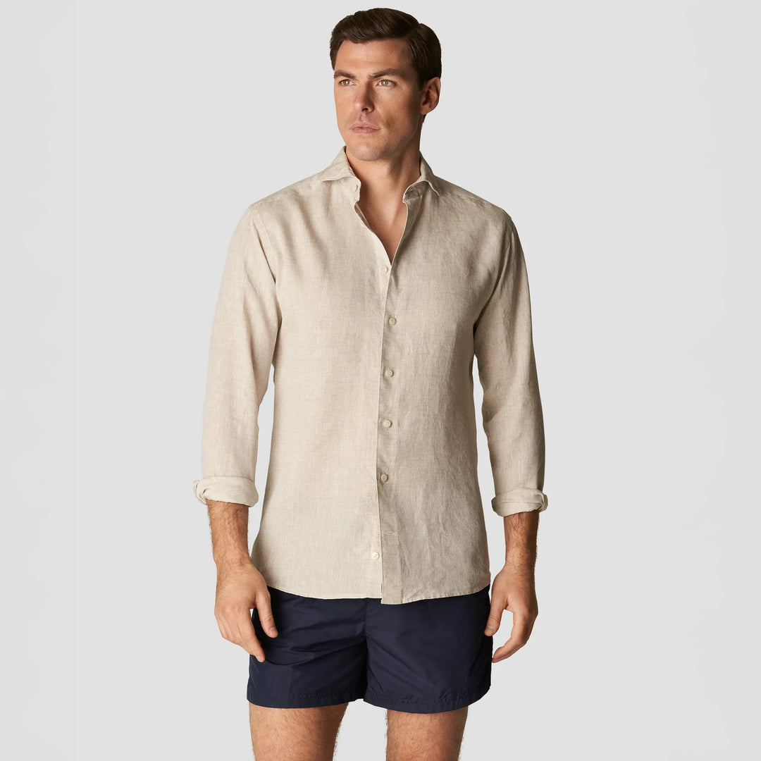 Navy Blue Solid Swim Shorts - ETON